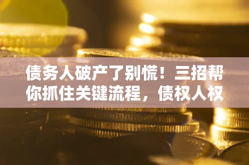 北京债务人破产了别慌！三招帮你抓住关键流程，债权人权益不再缩水