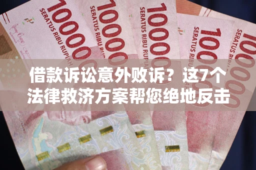 北京借款诉讼意外败诉？这7个法律救济方案帮您绝地反击！